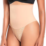 Werena Thong Shapewear for Women Tummy Control Seamless High Waist Body Shaper Underwear Shaping Panties