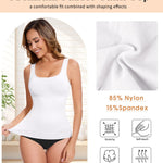 Lynclare Compression Tanks for Women -Tummy Control Shapewear for Women -Shapewear Tank Top Camisole -Body Shaper M