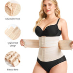 Nebility Waist Trainer for Women Corset Shapewear Tummy Control Segmented Waist Cincher Workout Girdle(Beige, S)
