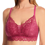Bali Lace Desire Convertible Wire-Free Bra XL, Signature Berry