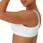 Bali Women's Double Support Wire-Free Bra, White, 36C