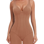 Slimers Women V-Neck Corset Bodysuits - Tummy Control Sculpting Body Suits : Hip Lifter Shapewear Outfits Club Tops