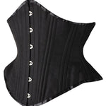 SHAPERX Women Waist Training Corsets Double Steel Boned Heavy Duty Long Torso Body Shaper, SZ1793-Black-2XL