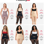 Nebility Shapewear Bodysuit for Women Tummy Control Full Body Shaper Waist Trainer Open Bust Mid-Thigh Bodysuit
