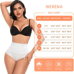 Werena Shapewear for Women Tummy Control Body Shaper High Waitsed Shape wear Panties Shaping Girdle(#A2 Mid Waist White(seamless),Large)