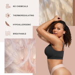 Bralettes for Women Comfortable Wireless Seamless Stretchy Bras No Underwire for Everyday Sleeping Black Large