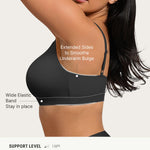 FeelinGirl Seamless Bras Wireless Bralettes for Women with Supportive, Wireless Unlined Comfort Buttery Soft Bras for Comfy Sleep Everyday, Black, S