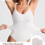 BRABIC Tummy Control Shapewear for Women Seamless Shapewear Bodysuit Body Shaper Waist Trainer Body Suit(White, Medium)
