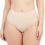SPANX SPANXshape Everyday Shaping Brief - Core Control Shapewear Underwear - Invisible Under Clothes - Seamless Design - Soft Nude - Medium
