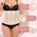 Werena Waist Trainer for Women Corset Shapewear Tummy Control Slimming Body Shaper Girdle Waist Cincher Belly Band(B# Beige-4, Medium)