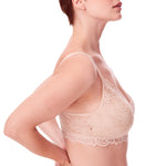 Bali Womens Lace Desire Wireless Bra, Lacy Full-coverage Wirefree Convertible Full Coverage Bra, Latte Lift, 3X-Large US