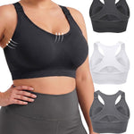 FITTIN Front Adjustable Sports Bra: Adjust in 3s While Wearing - Customize Your Comfort & Support Anytime for Low to Medium Support Workout - Full Coverage Racerback Bra for Women Large Bust C-DDD Cup