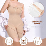 Werena Strapless Shapewear Bodysuit for Women Tummy Control Shapewear Full Body Shaper with Removable Straps (Nude,X-Large)