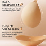 SealGirl Sticky Bra Push Up - 2 Pairs Backless Strapless Bra Invisible Adhesive Bras for Wedding Prom with Nipple Pasties