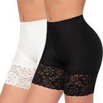 Slip Shorts for Under Dresses Women Anti Chafing Underwear Seamless Boyshorts Panties Lace Under Shorts