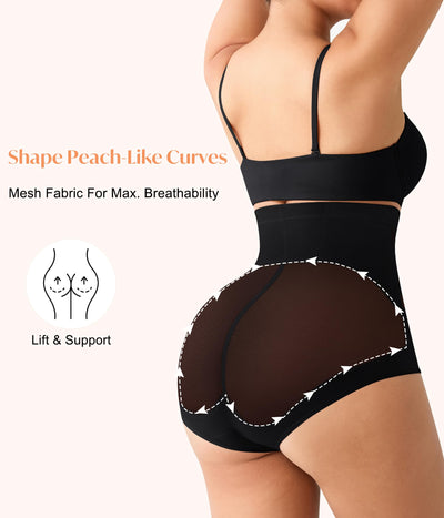 CYDREAM Shapewear for Women Tummy Control Panties High Waisted Butt Lifting Panties Faja Body Shaper (Black, Small)