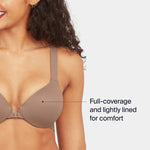 SPANXsmooth Bra-Llelujah Lightly Lined Full Coverage - T-Shirt Bra - Front Closure - Smart Stretch Straps - Cafe Au Lait - 36C