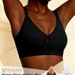Avidlove Women's Wireless Bras Seamless Full Coverage Bralette No Underwire Comfort T-Shirt Bra with Velvet Trim Black XL
