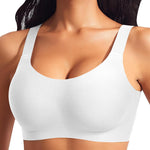 Womens Wireless Jelly Bras Plus Size No Underwire Seamless Full Coverage Comfortable Everyday Bra with Medium Support