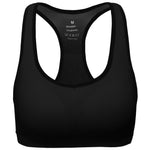 MIRITY Women Racerback Sports Bras - High Impact Workout Gym Activewear Bra Pack of 3 Color Black Size M