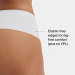 SPANX SPANXsupersmooth Undie-tectable Thong - Comfortable Core Control - Invisible Shapewear - Women No Show Thong Underwear - Powder - Medium