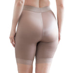 Rago 518 High Waist Leg Shaper | Light Control | Made in USA | No-Roll Lace Hem | Mocha S/26