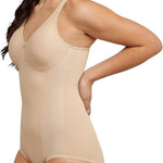 Bali Women's Firm-Control Shapewear, All-In-One Body Shaper with Built-In Underwire Minimizer Bra