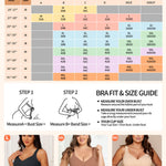 PoseFree Jelly Wireless Bra for Women Plus Size, Older Women - Full Coverage with Full Support & Lift - No Underwire, Back Smoothing, Soft Comfort Everyday Bra (Nude, XL)