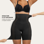 SHAPELLX Tummy Control Shapewear Shorts for Women Seamless High Waisted Body Shaper Compression Thigh Slimming Panties M