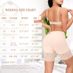 Werena Slip Shorts for Under Dresses Women Anti Chafing Underwear Seamless Boyshorts Panties Lace Under Shorts (#1 Nude,XXX-Large)