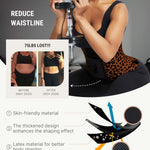 FeelinGirl Corset Perspiring Workout Waist Trainer Corset Trimmer Belt for Women Tummy Control Gym Brown M