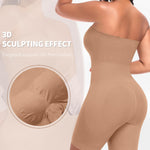 Werena Strapless Shapewear Bodysuit for Women Tummy Control Shapewear Full Body Shaper with Removable Straps (Latte,Large)