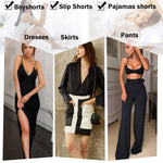 Womens Slip Shorts for Under Dress Seamless Shapewear Boyshorts Tummy Control Panties Shaping Shorts(#1 Black(light Tummy Control),Small)