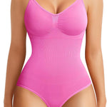BRABIC Womens' Seamless Sleeveless V-Neck Bodysuit Shapewear Tummy Control