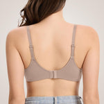 Eleplus 3 Pieces Lightly Lined Wireless Bras for Women Comfy Plunge T Shirt Bra Pack (Mixcolor1,32B)