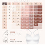 FeelinGirl Wireless White Bras for Women No Underwire Seamless Push Up Bra Supportive Breathable T Shirt Bra with Padding Low Back Bra for Dress S