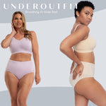 Underoutfit Everyday Soft Seamless Stretch Smoothing at Waist Briefs for Women Navy