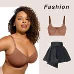 Lover-Beauty Women's Wireless T-Shirt Bra Seamless Bralettes High Elasticity Everyday Bras Comfort Sports Bra Nude Large