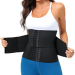GainKee Waist Trainer Cincher for Women Corset Shapewear with Hooks Faja Colombiana Tummy Control Underbust Body Shaper Black S