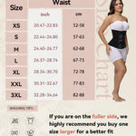 SHAPSHE Corset Top Waist Trainer Shaper Cincher Womens Corset Shapewear Going Out Underbust Faja Body Shaper with Hooks Black M