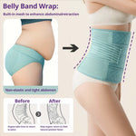 Postpartum Belly Band Wrap – C-Section Recovery Must Haves, Adjustable Tummy Control Binder with Pelvic Belt, Comfortable Support for Natural & Cesarean Sections, Shapewear, Elegant Quilted Design
