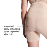 SPANX SPANXsculpt Oncore High-Waisted Mid-Thigh Short - Powerful Sculpting Shapwear for Women - Level 4 Compression - Core Control - Soft Nude - Medium - Petite