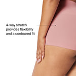 SPANX SPANXshape ExtraOrdinary Boyshort - Sculpting Compression - Women's Shapewear Underwear - Recycled Nylon Fabric Blend - Camellia Pink - Medium