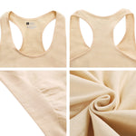 EUYZOU Women’s Tummy Control Shapewear Tank Tops - Seamless Compression Racerback Vest Body shaper Tank Top - White 2XL