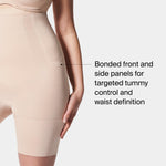 SPANX SPANXsculpt Oncore High-Waisted Mid-Thigh Short - Powerful Sculpting Shapwear for Women - Level 4 Compression - Core Control - Soft Nude - Medium - Petite