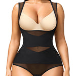 Irisnaya Body Shaper for Women Tummy Control Shapewear Bodysuit Seamless Faja Colombian Butt Lifter Waist Trainer Girdles (Black, Small)