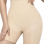 KLVEE High Waisted Shapewear Tummy Control Shorts for Women, Body Shaper, Seamless Shaping Thigh Slimmer Under Dress Nude
