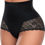 Werena Tummy Control Shapewear Panties for Women High Waist Body Shaper Underwear Lace Shaping Girdle Briefs