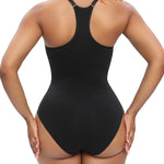 SHAPERX Bodysuit for Women Tummy Control Shapewear Racerback Seamless Body Shaper Tank Top,SZ5305-Black-2XL/3XL
