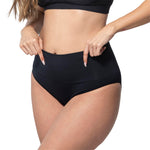 Underoutfit Everyday Soft Seamless Stretch Smoothing at Waist Briefs for Women Black